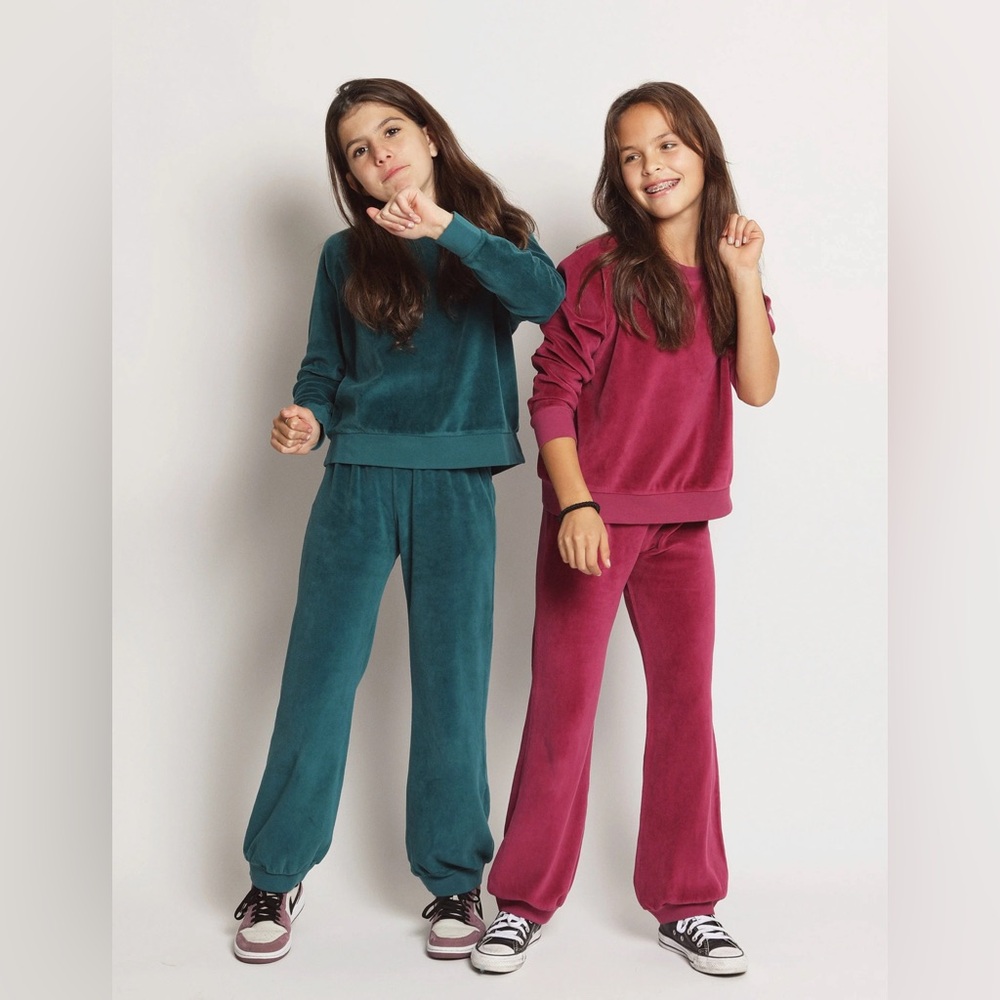 COPY - Suzi Kondi Kids Crew Top in Velour, size 10